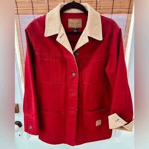 Ralph Lauren Vintage 90’s Red Barn/Chore Jacket with corduroy Accents